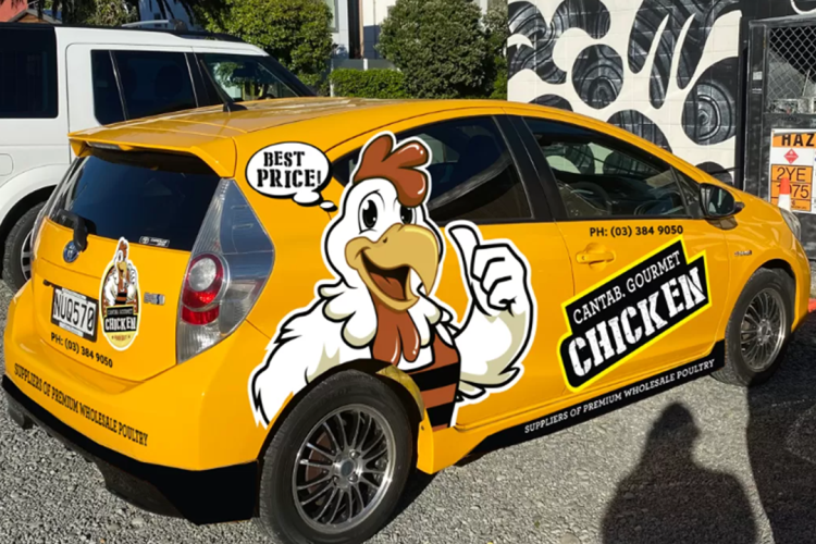 Cantab Chicken Car Wrap