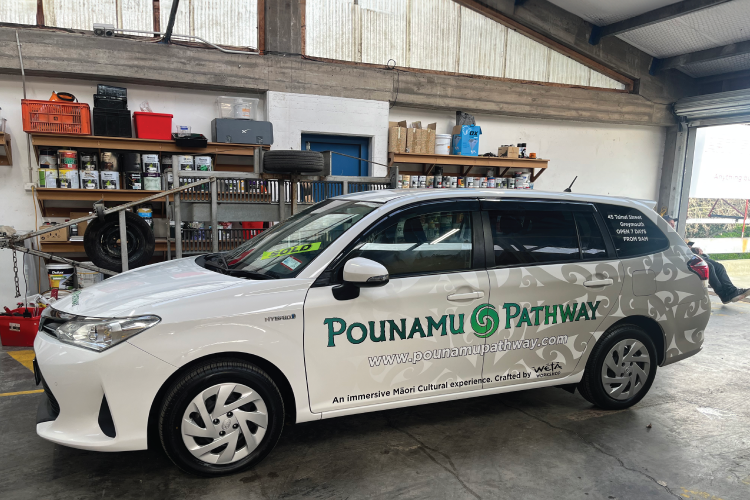 Pounamu Pathways Car Wrap