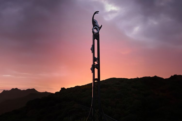 Lee Bay Matariki Pou Night Shot